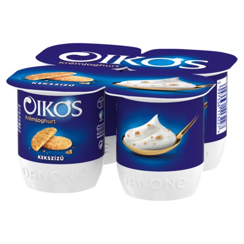 Oikos kekszízű élőflórás krémjoghurt 4 x 125 g (500 g)