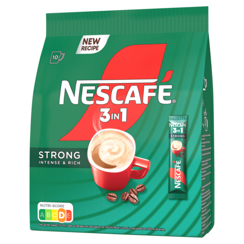 NESCAFÉ 3in1 Strong Intense & Rich azonnal oldódó kávéspecialitás 10 x 14 g (140 g)