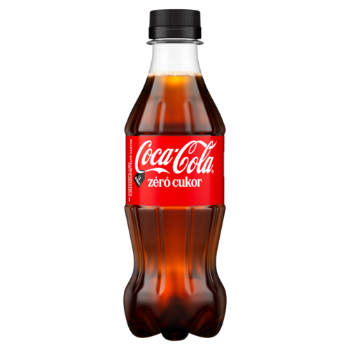 Coca-Cola zéró cukor colaízű energiamentes szénsavas üdítőital édesítőszerekkel 300 ml