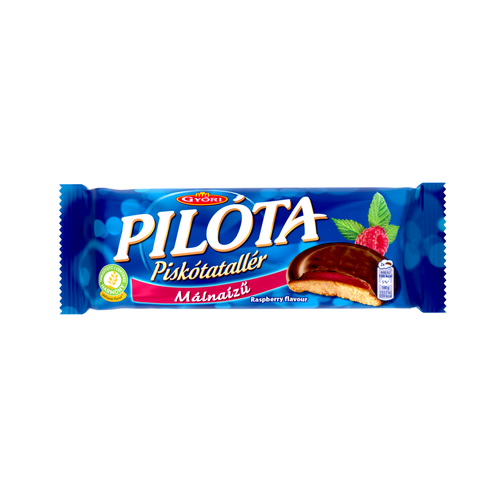 Győri Pilóta málnaízű piskótatallér 147 g