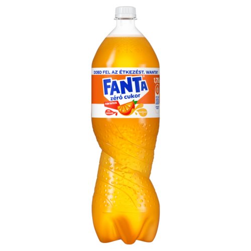 Fanta zéró cukor energiamentes narancsízű szénsavas üdítőital édesítőszerekkel 1,75 l