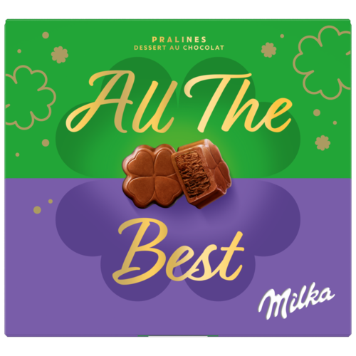 Milka Thank You alpesi tejcsokoládé praliné kakaós krémtöltelékkel 110 g