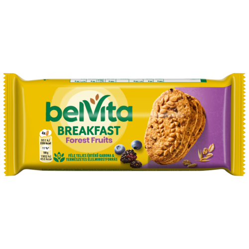 Belvita erdei gyümölcsös, gabonás keksz 50g