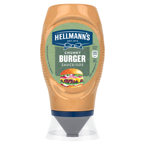  Hellmann's burger szósz uborka, vöröshagyma és chili darabokkal 258 g