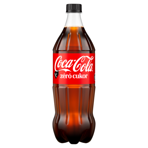 Coca-Cola zéró cukor colaízű energiamentes szénsavas üdítőital édesítőszerekkel 1 l