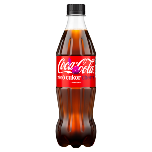 Coca-Cola zéró cukor cola- és cseresznyeízű energiamentes szénsavas üdítőital 500 ml
