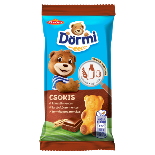 Dörmi csokoládés krémmel töltött puha piskóta 30 g