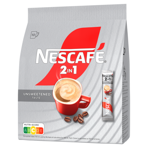 NESCAFÉ 2in1 Unsweetened Taste azonnal oldódó kávéspecialitás 10 x 8 g (80 g)