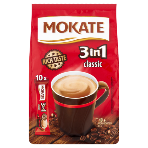 Mokate 3in1 Classic azonnal oldódó kávéspecialitás 10 x 17 g (170 g)