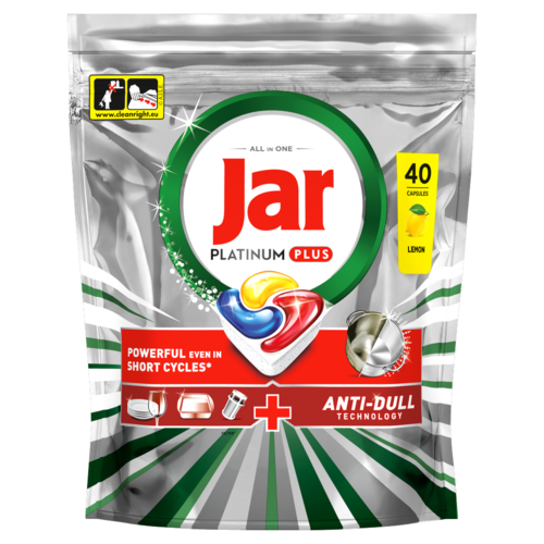 Jar Platinum Plus Mosogatókapszula, Lemon, , 40 Mosogatókapszula