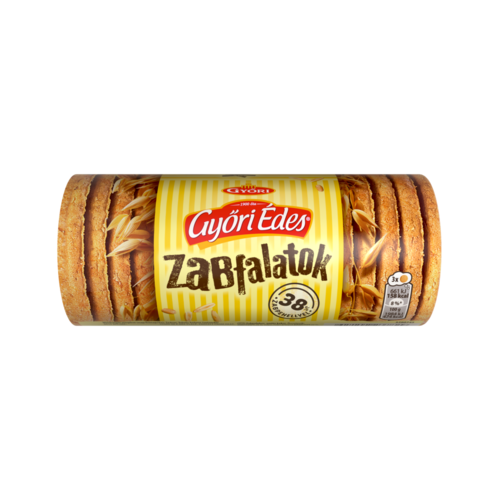 Győri Édes Zabfalatok zabpelyhes, omlós keksz 188 g