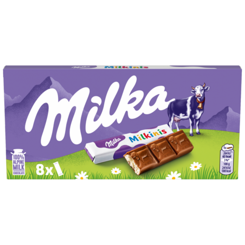 Milka Milkinis alpesi tejcsokoládé tejes krémmel töltve 8 x 10,94 g (87,5 g)
