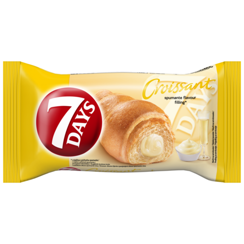 7DAYS croissant pezsgő ízű töltelékkel 60 g