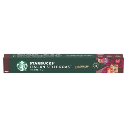 Starbucks by Nespresso Italian Style Roast őrölt pörkölt kávé 10 kapszula 56 g