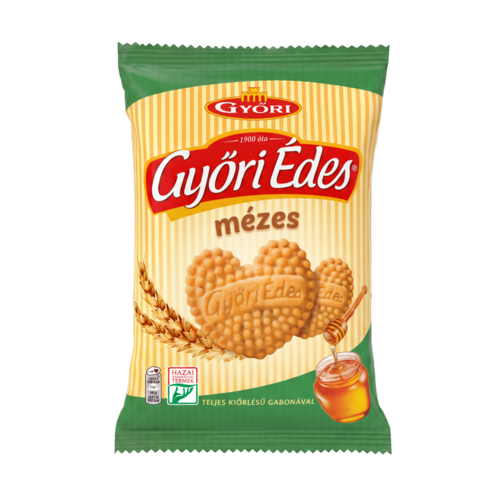 Győri Édes omlós, mézes keksz teljes kiőrlésű búzaliszttel 150 g