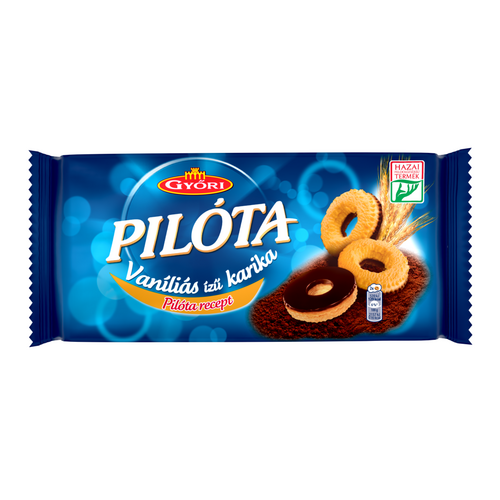 Győri Pilóta vaníliás ízű karika 300 g