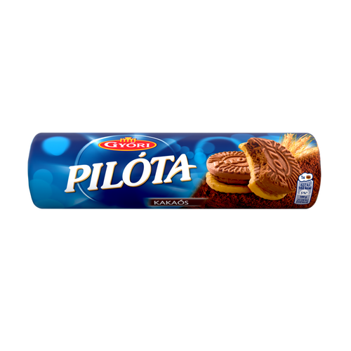 Győri Pilóta kakaós krémmel töltött omlós keksz 180 g