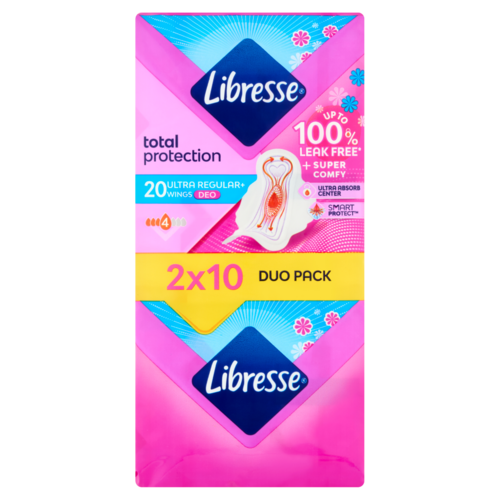 Libresse Ultra Regular+ Deo szárnyas egészségügyi betét illatosított 2 x 10 db