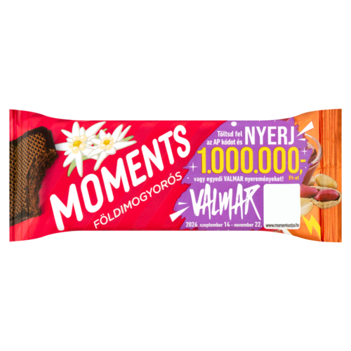 Moments kakaós bevonómasszába mártott, földimogyorós krémmel töltött ostyaszelet 45 g