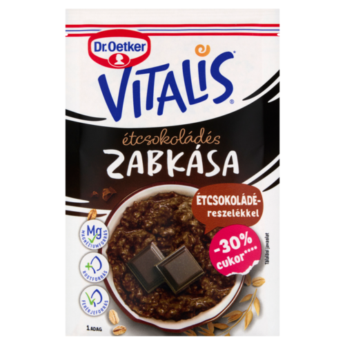 Dr. Oetker Vitalis étcsokoládés zabkása alappor 54 g