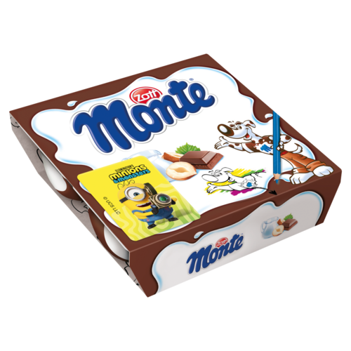 Zott Monte csokoládés, mogyorós tejdesszert 4 x 55 g (220 g)
