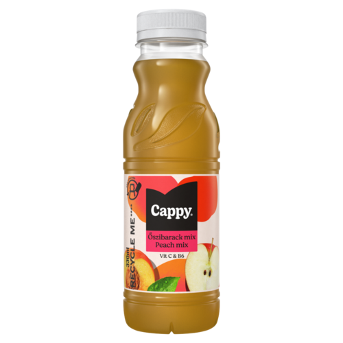 Cappy Őszibarack mix gyümölcsital őszibarackpüré és almalé sűrítményből 330 ml