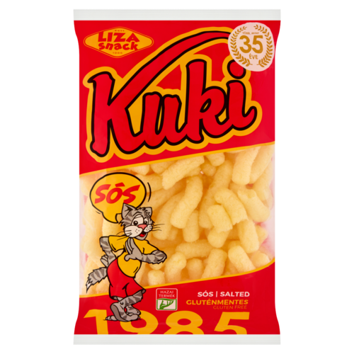 Liza Snack Kuki gluténmentes sós extrudált kukoricapehely 70 g
