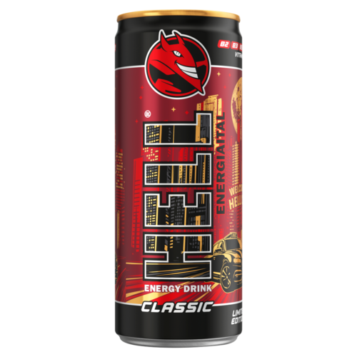HELL Classic tuttifruttiízű, koffeintartalmú, szénsavas energiaital 250 ml