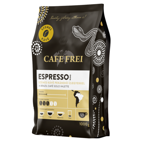 Cafe Frei Espresso Blend szemes kávé pekándió ízjegyekkel 1000 g