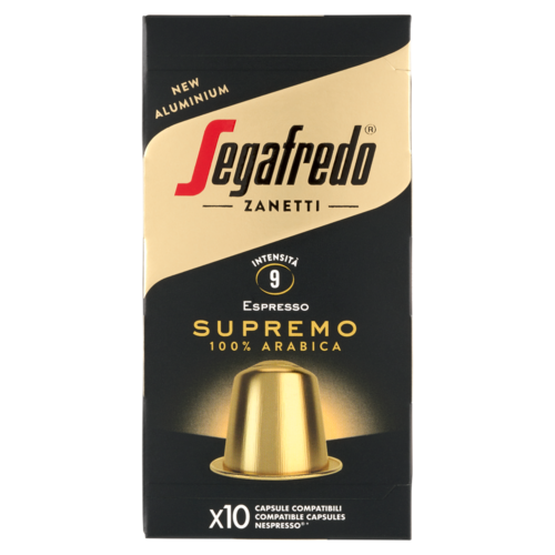 Segafredo Zanetti Espresso 100% Arabica őrölt, pörkölt kávékeverék kapszula 10 x 5,1 g (51 g)
