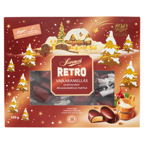 Szerencsi Retro vajkaramellás szaloncukor étcsokoládéval mártva 350 g