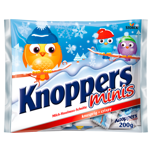 Knoppers Minis töltött ostya kakaós tejbevonóval félig mártva 200 g