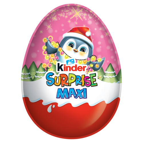 Kinder Surprise Maxi belső tejes réteggel bevont tejcsokoládé figura, belsejében meglepetéssel 100 g