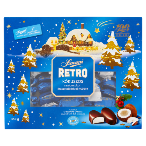 Szerencsi Retro kókuszos szaloncukor étcsokoládéval mártva 350 g