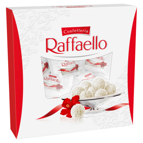 Raffaello ropogós, kókuszos ostyakülönlegesség, belsejében egész szem mandulával 260 g