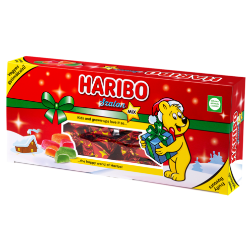 Haribo Szalon-Mix vegyes gyümölcsízű kandírozott zselés szaloncukor 300 g