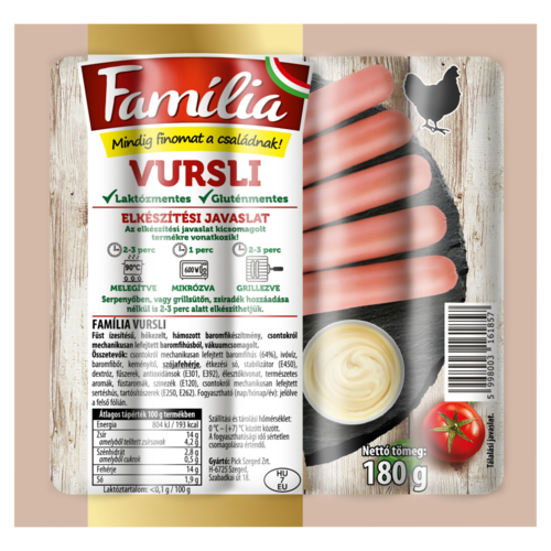 Família vursli 180 g