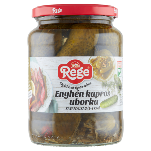 Rege enyhén kapros uborka savanyúság 5-8 cm 680 g