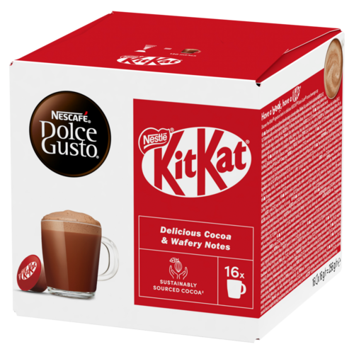 NESCAFÉ Dolce Gusto KitKat ízesített italpor tejporral és kakaóporral 16 db 256 g