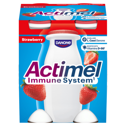 Danone Actimel eperízű zsírszegény, fermentált ital B6- és D-vitaminnal 4 x 100 g (400 g)