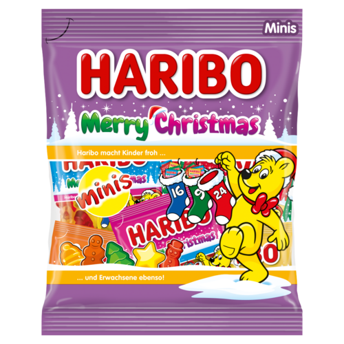 Haribo Merry Christmas Minis gyümölcsízű gumicukorka 250 g