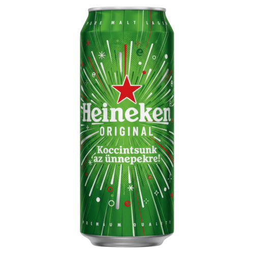 Heineken minőségi világos sör 5% 0,5 l