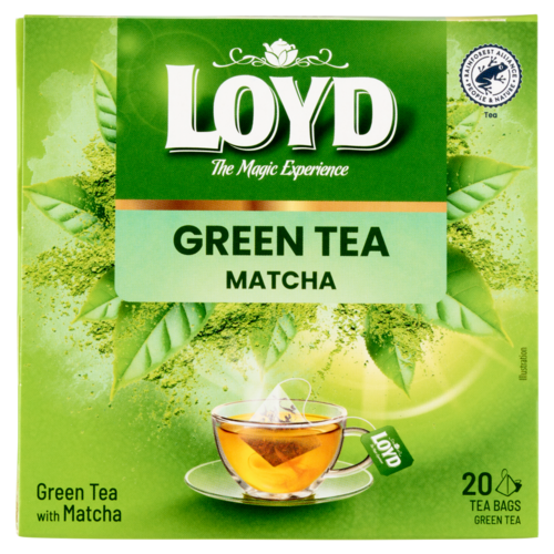 Loyd sencha zöld tea zöld matcha teával filterben 20 filter 30 g
