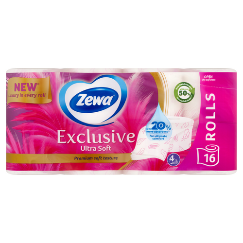 Zewa Exclusive Ultra Soft toalettpapír 4 rétegű 16 tekercs