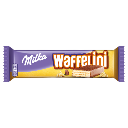 Milka Waffelini Alpesi Tejcsokoládéval Mártott Tejes ízű Krémmel Töltött Ostya 31 G