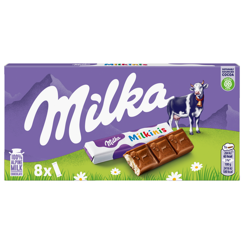 Milka Milkinis Alpesi Tejcsokoládé Tejes Krémmel Töltve 8 X 10,94 G (87,5 G)