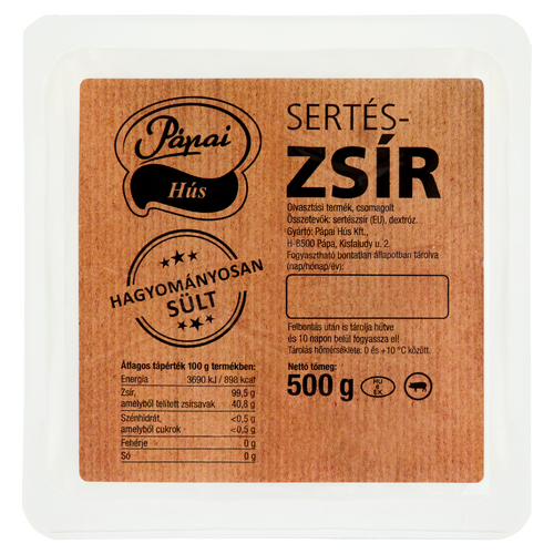 Pápai sertészsír 500 g