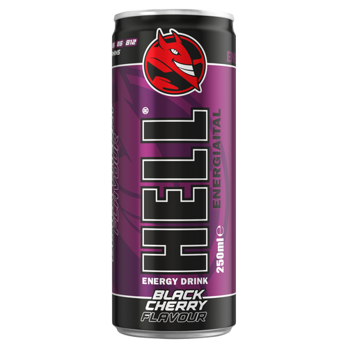 HELL fekete cseresznye- és tuttifrutti ízű energiaital 250 ml