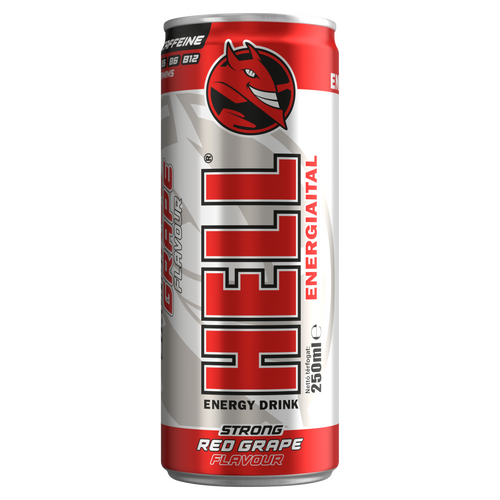 HELL Strong piros szőlő és tuttifruttiízű energiaital 250 ml