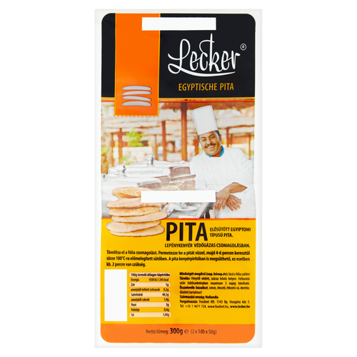Lecker elősütött egyiptomi típusú pita